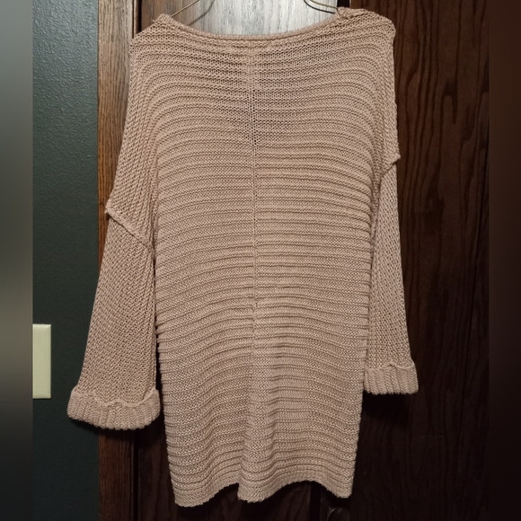 Dusty pink slouchy knit sweater - Picture 4 of 5